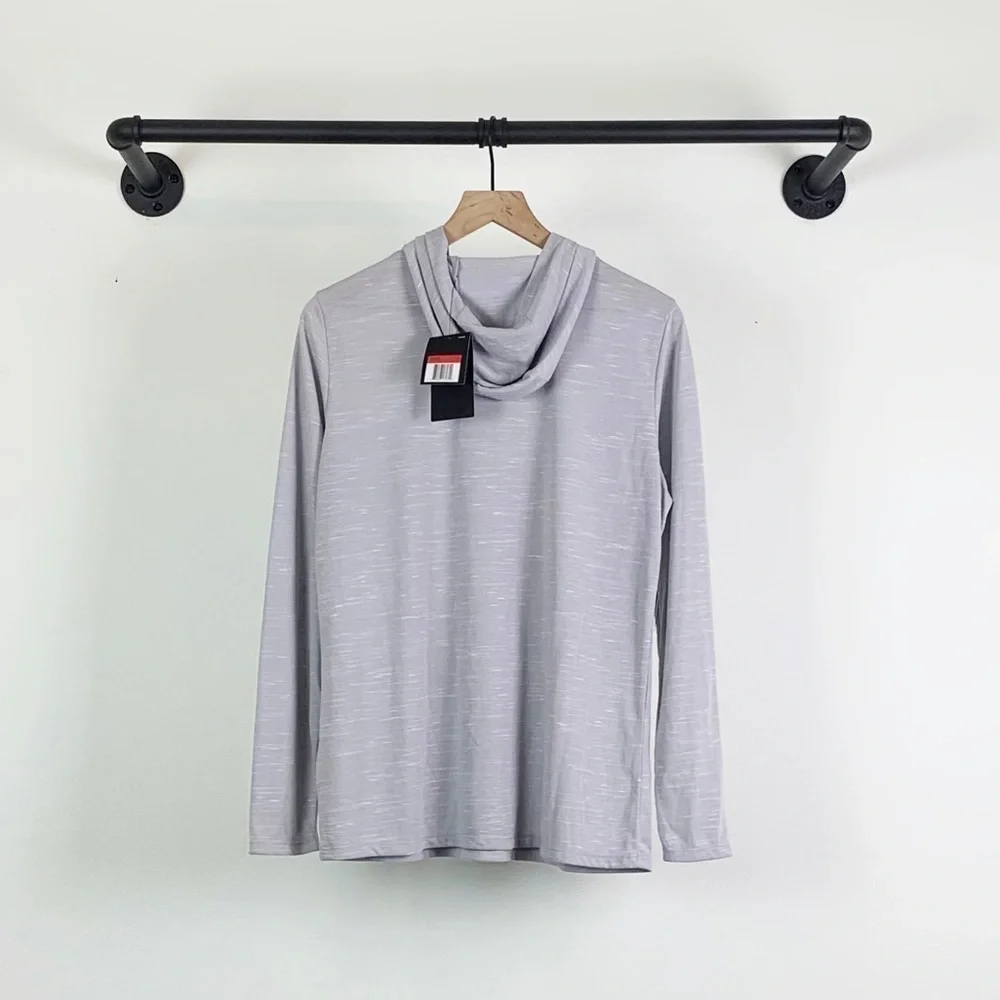NWT Nike Dry Training Hooded Top Lightweight Grey
